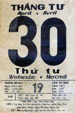 olden day poster with 30 THÁNG TƯ text